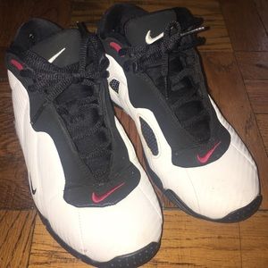 Nike white black red